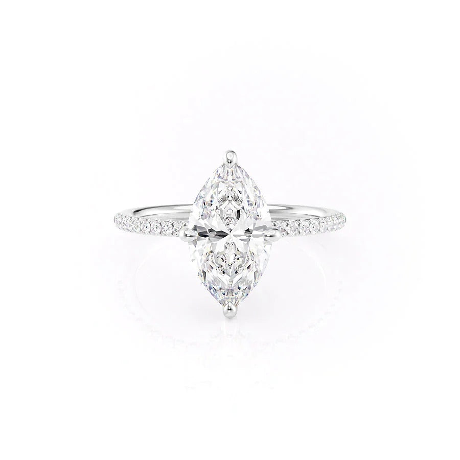 The Marilyn Marquise Cut Pavé Band Ring