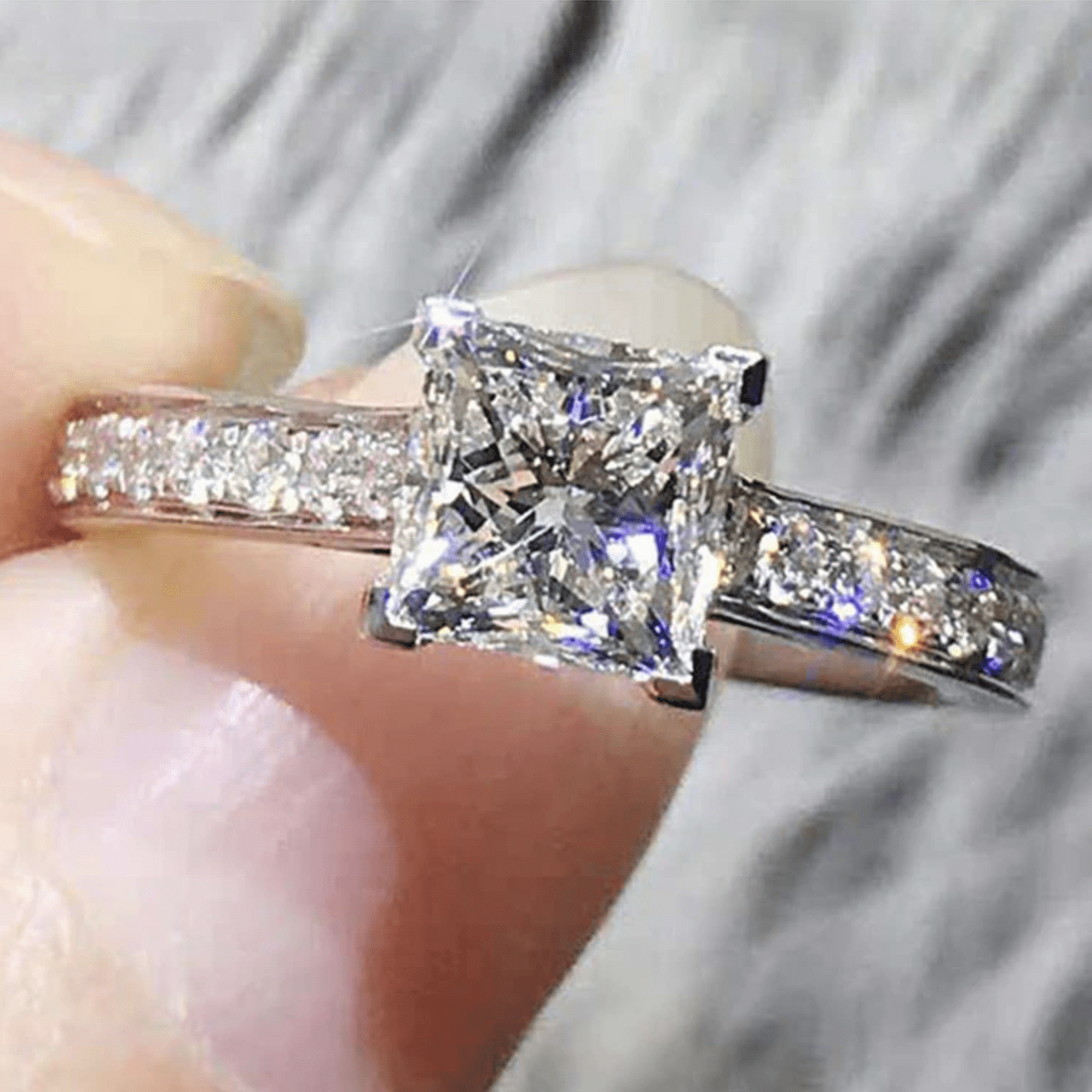 The Fiona Princess Cut Ring