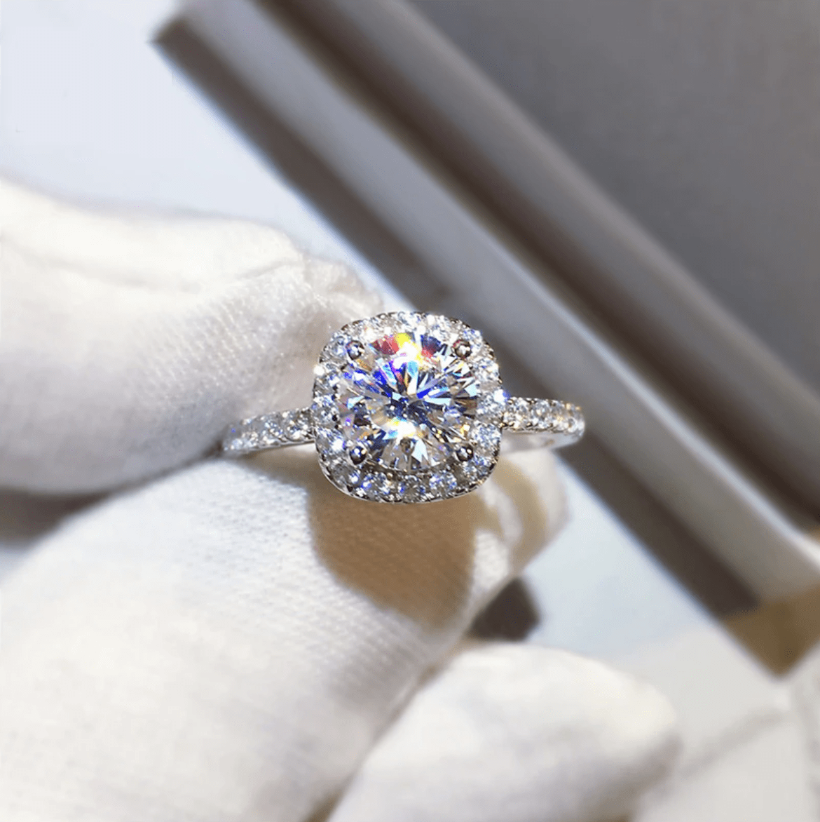 The Amelia Cushion Cut Ring