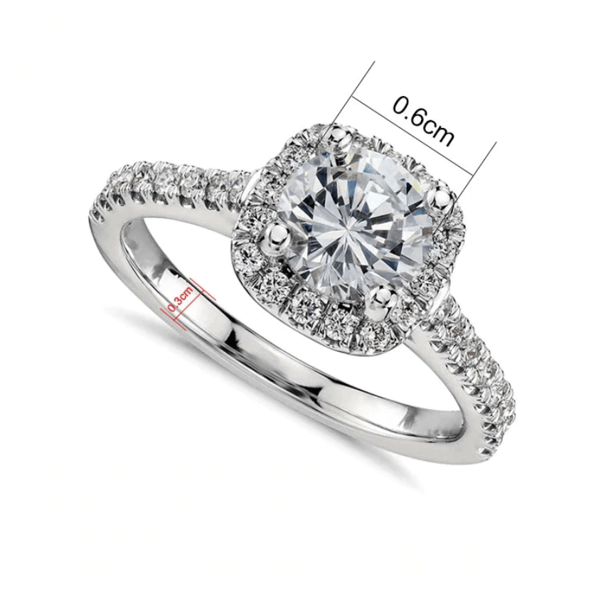 The Amelia Cushion Cut Ring