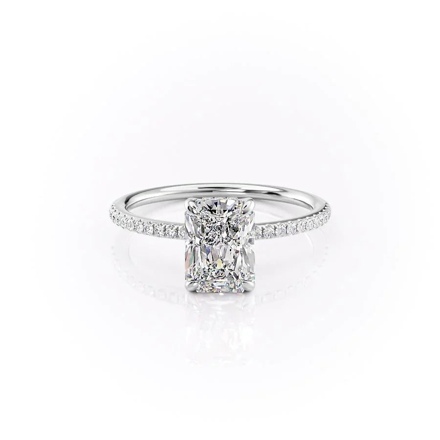 The Elena Radiant Cut Pavé Band Ring