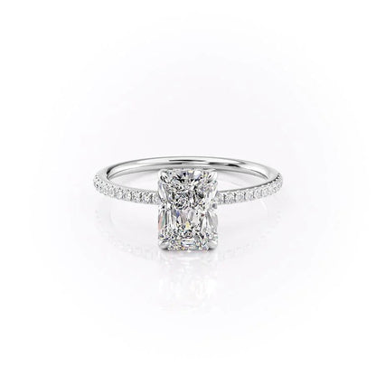 The Elena Radiant Cut Pavé Band Ring