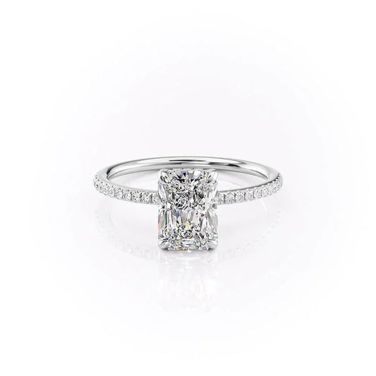 The Elena Radiant Cut Pavé Band Ring