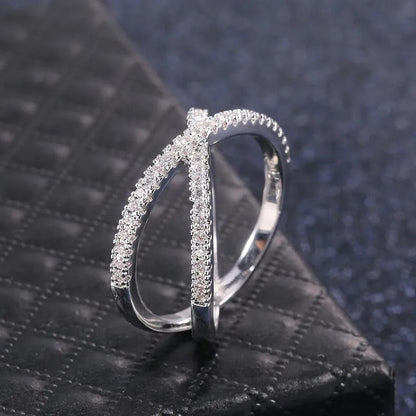 The Alena Cross Band Ring