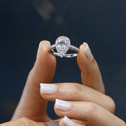 The Aurora Pear Ring