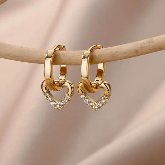 The Amora Heart Earrings