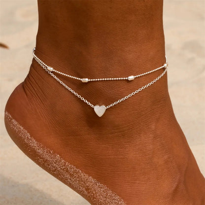 The Dainty Eve Heart Anklet