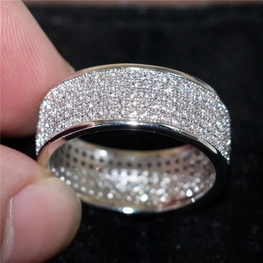 The Rhea Pave Band Ring