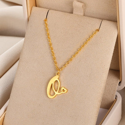 Initial Letter Pendant Necklaces