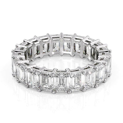 The Isabella Emerald Cut Eternity Band Ring