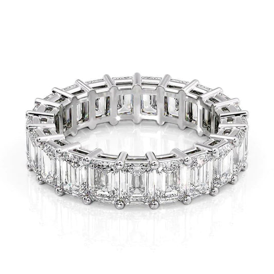 The Isabella Emerald Cut Eternity Band Ring