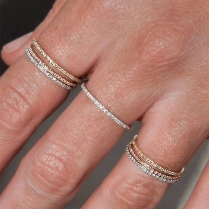 The Lilia Delicate Stackable Band Ring