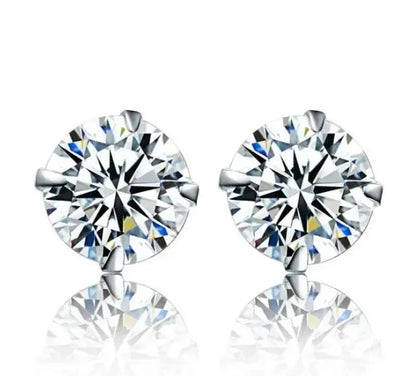 Passions Solitaire 6mm Simulated Diamond Earrings