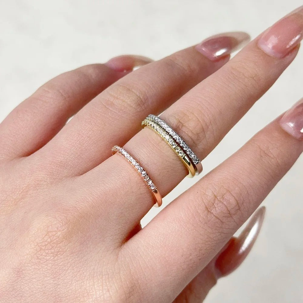 The Lilia Delicate Stackable Band Ring