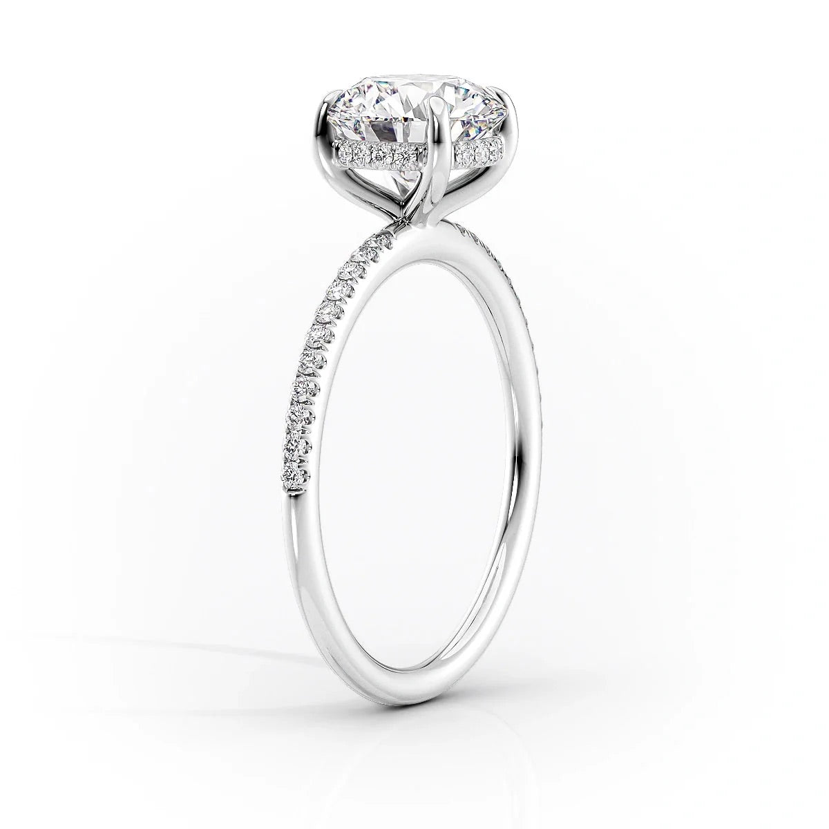 The Camilla Cushion Cut Pavé Band Ring