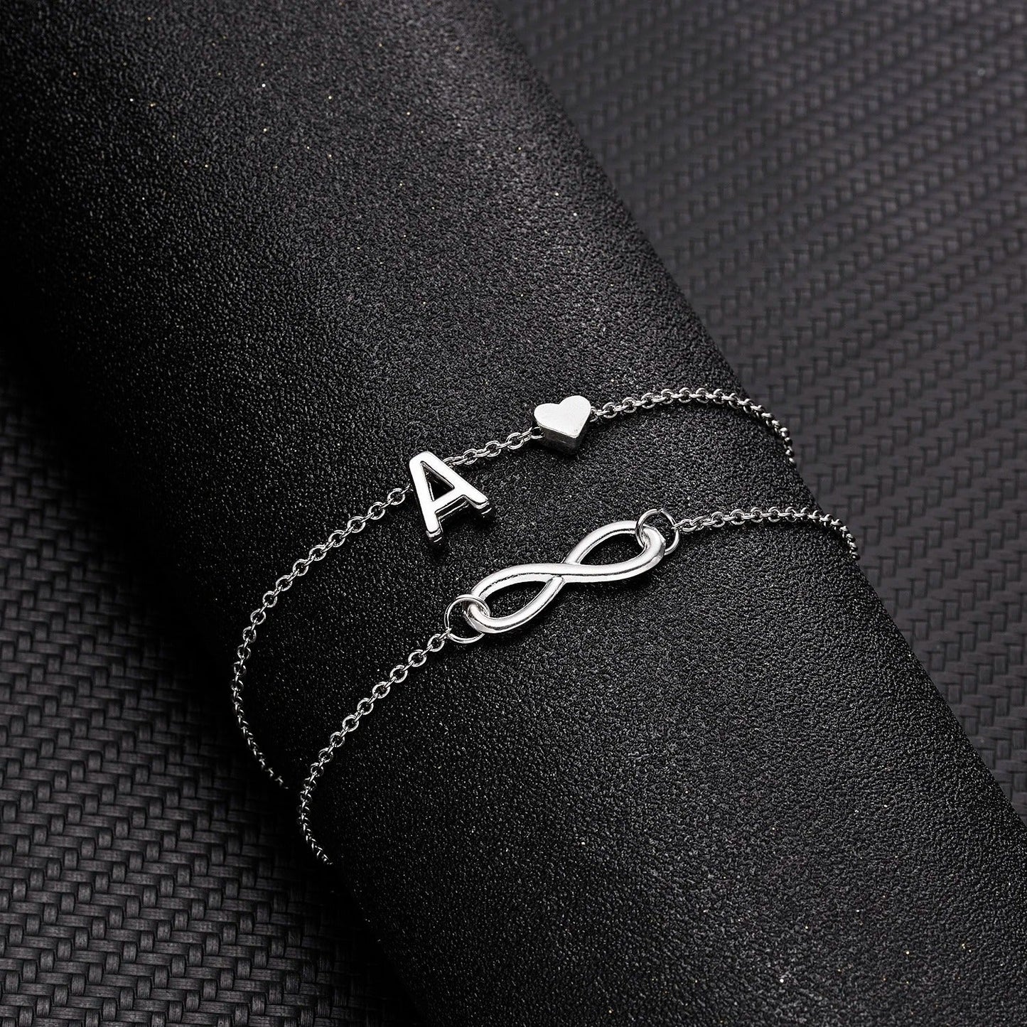 The Infinity Initial Letter Anklet