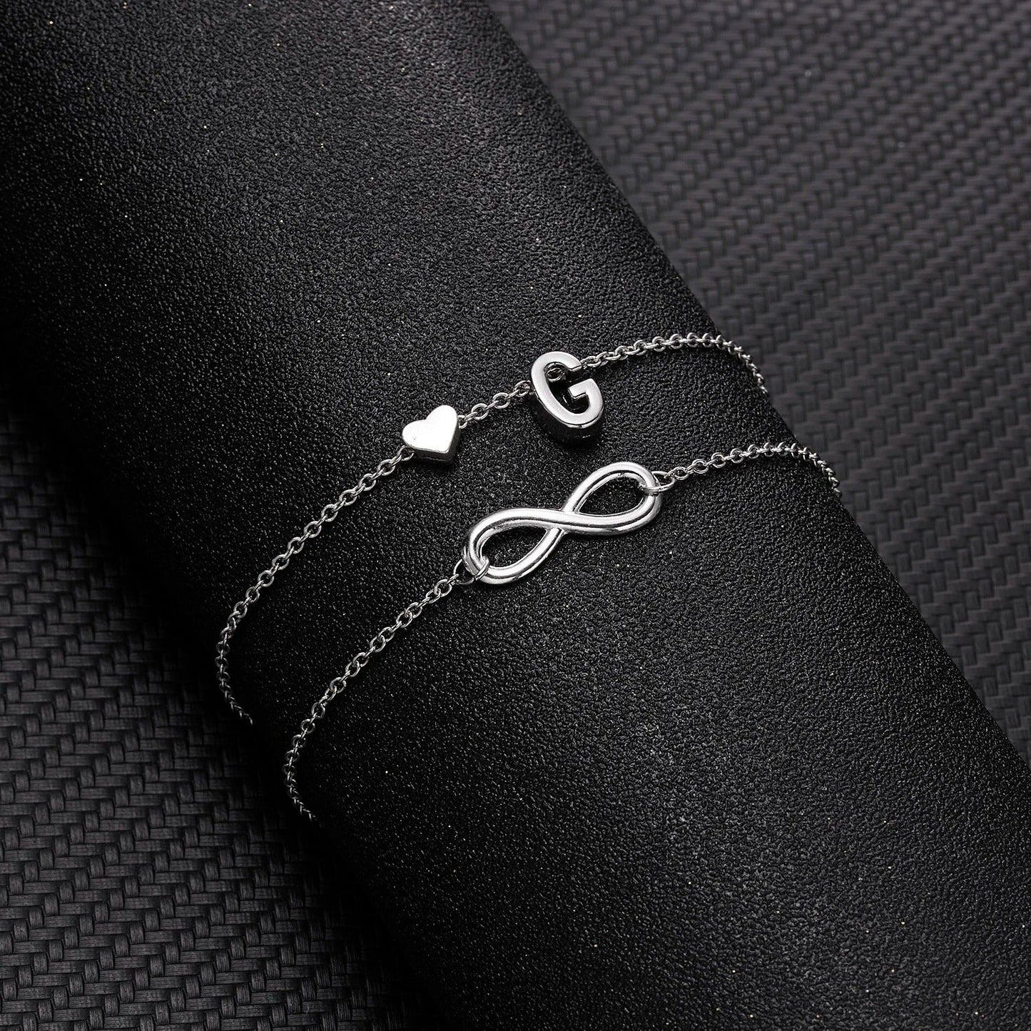 The Infinity Initial Letter Anklet