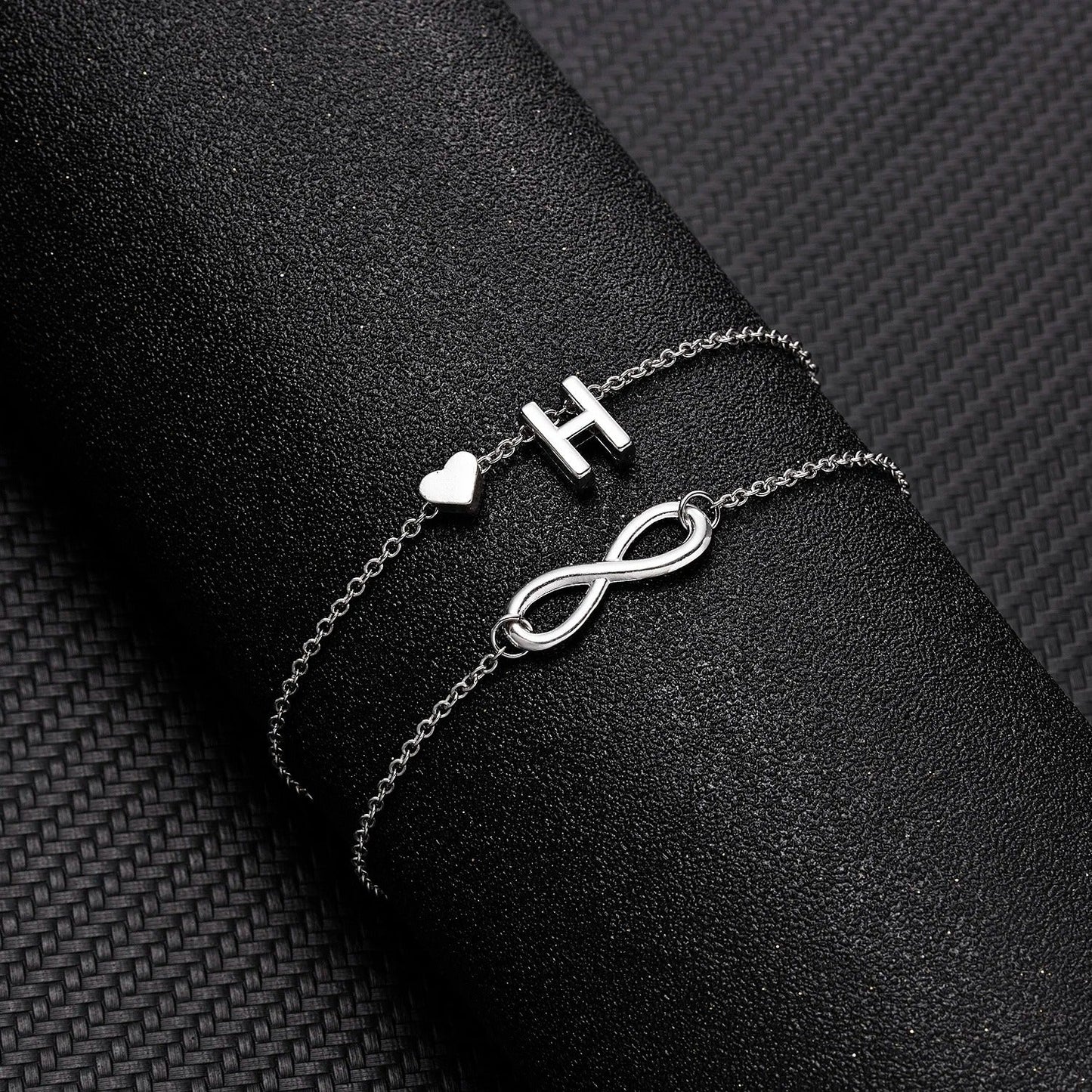 The Infinity Initial Letter Anklet