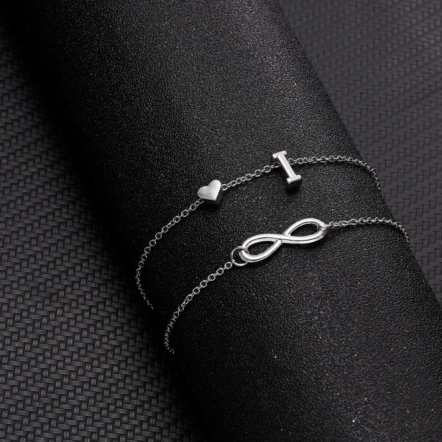 The Infinity Initial Letter Anklet