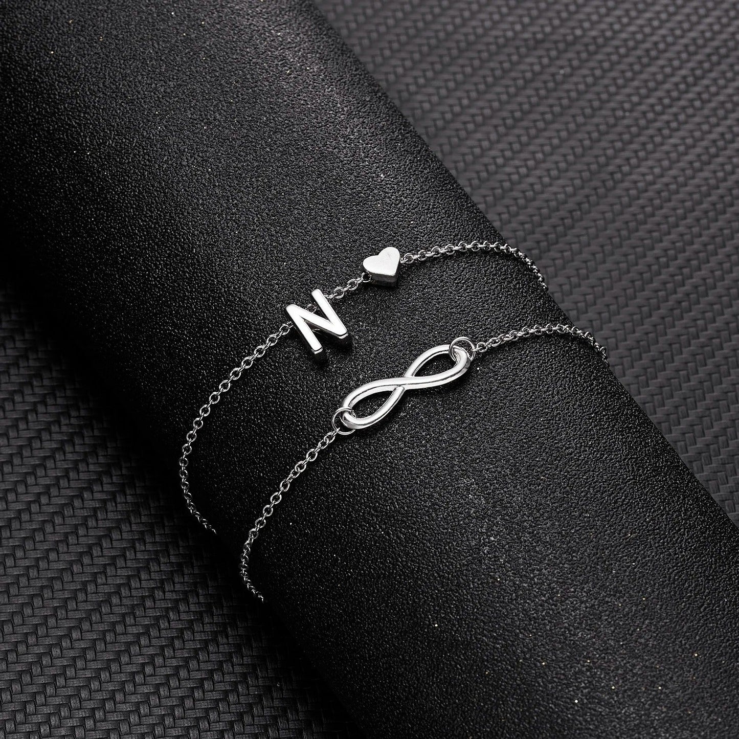 The Infinity Initial Letter Anklet