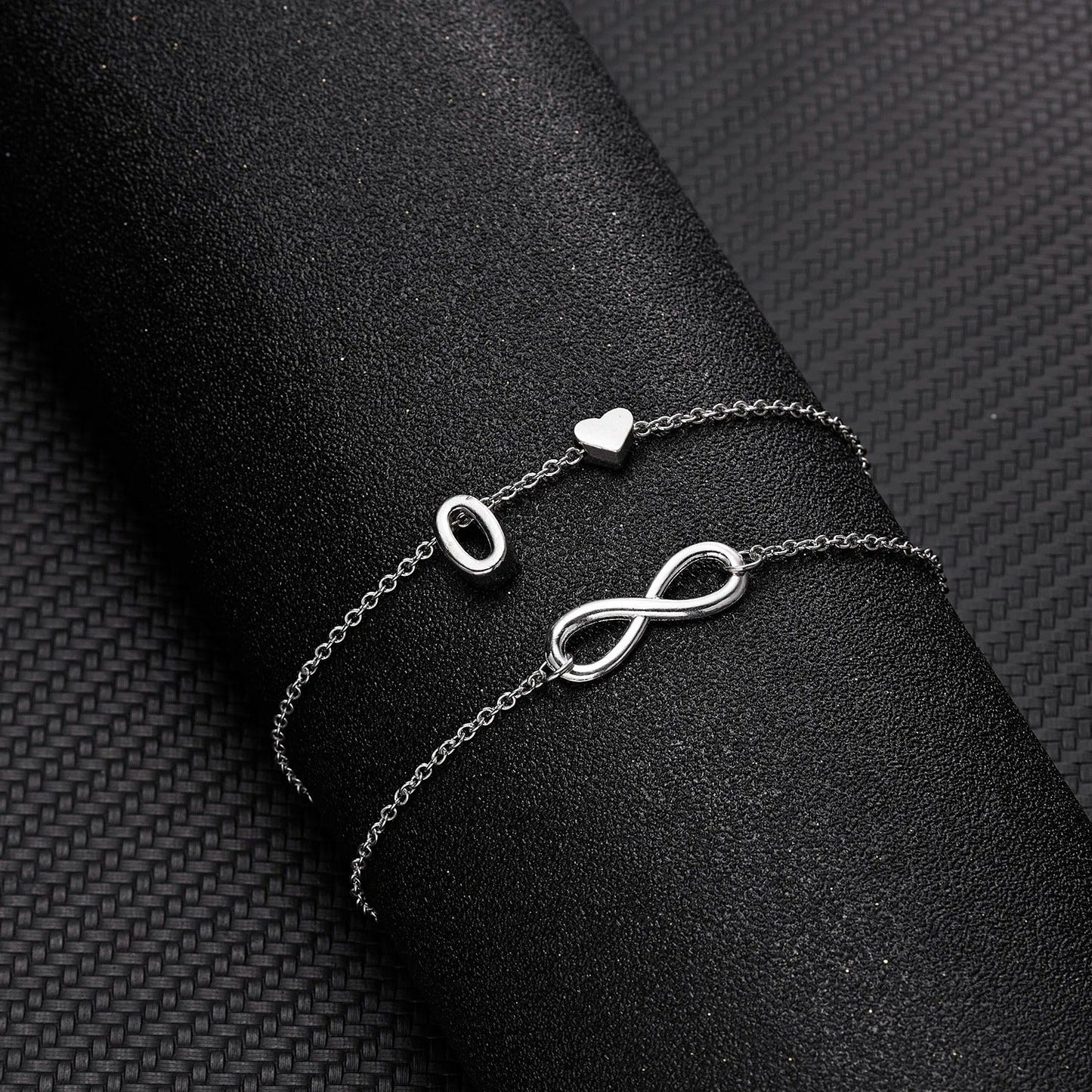 The Infinity Initial Letter Anklet