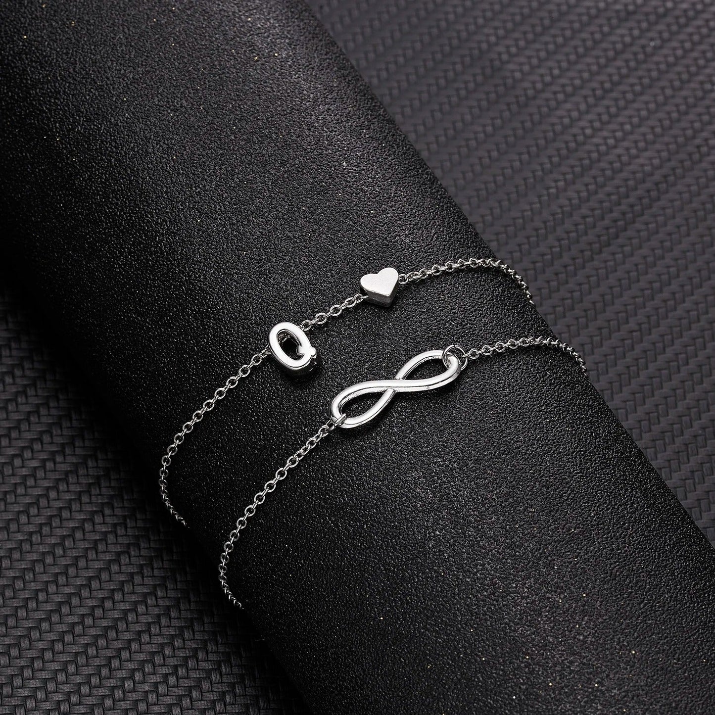 The Infinity Initial Letter Anklet