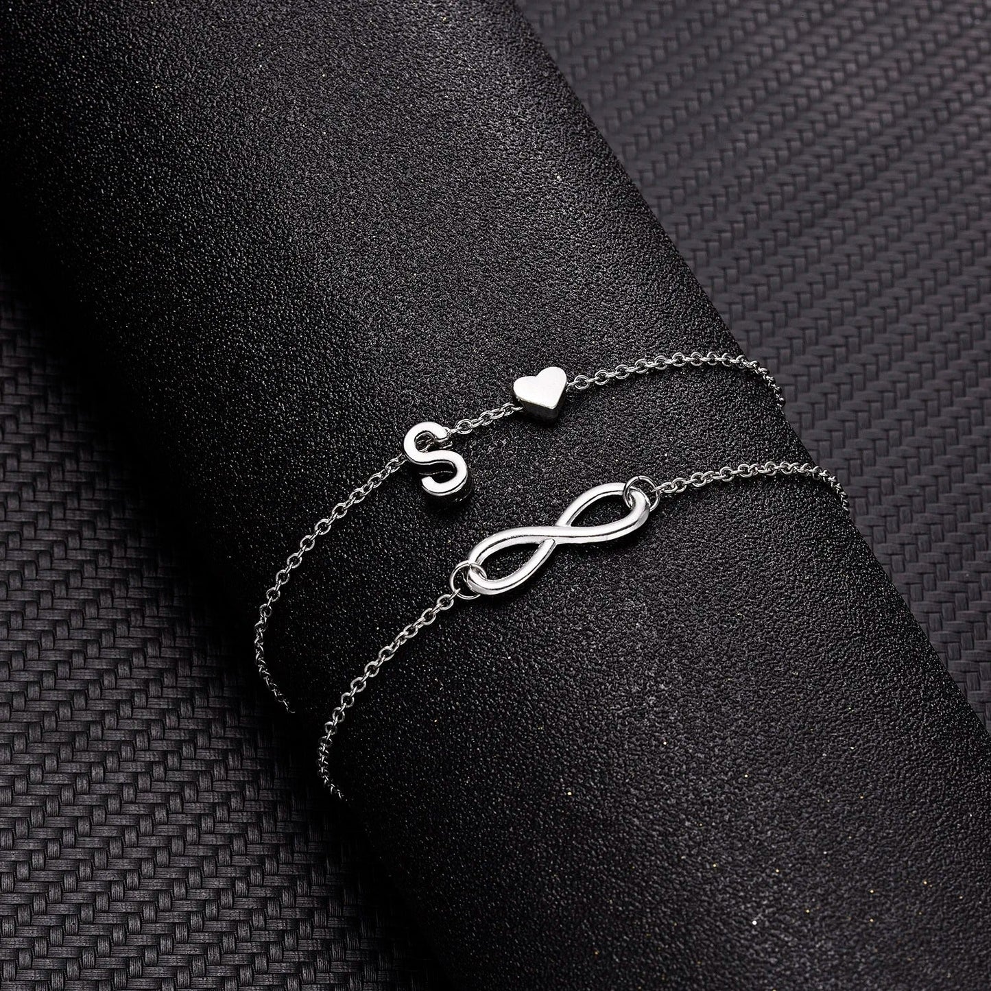 The Infinity Initial Letter Anklet